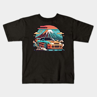 Mount Fuji Drift Racer Kids T-Shirt